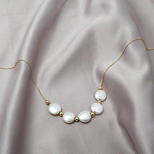 Tincup Coin Pearl Necklace - House Of Pearls